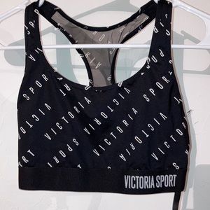 Black printed VS sports bra excellent condition